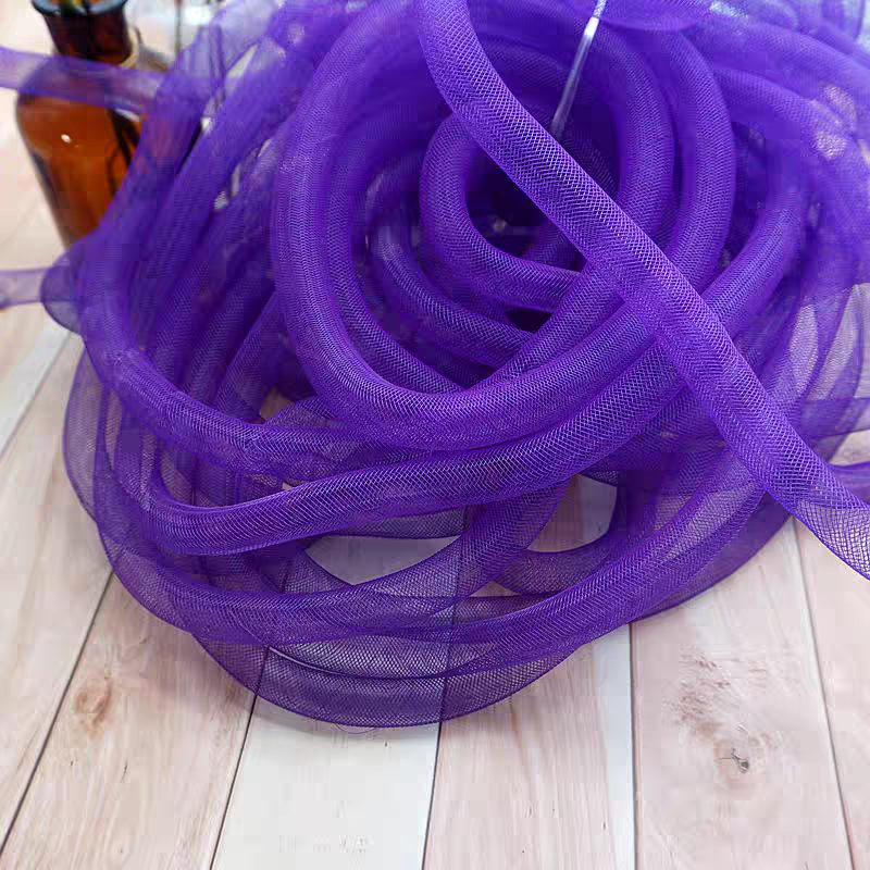 Colorful Elastic Twist Mesh Tube 🌈 DIY Craft Accessory 2m Sewing Supply