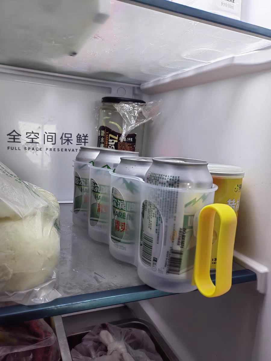 Clear Fridge Organizer Bin 🧊 Can Holder Storage Box for Kitchen & Pantry