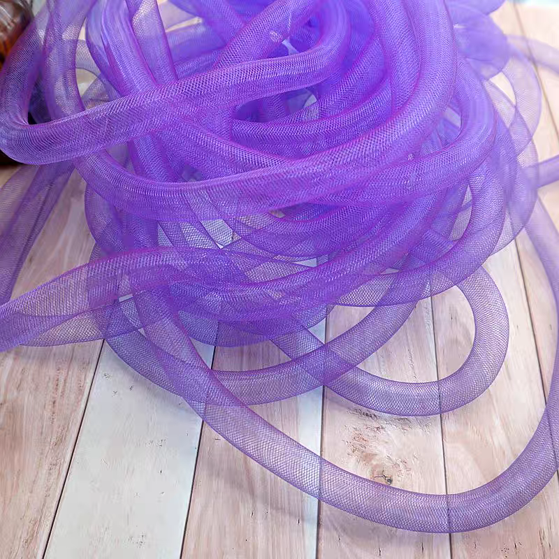 Colorful Elastic Twist Mesh Tube 🌈 DIY Craft Accessory 2m Sewing Supply