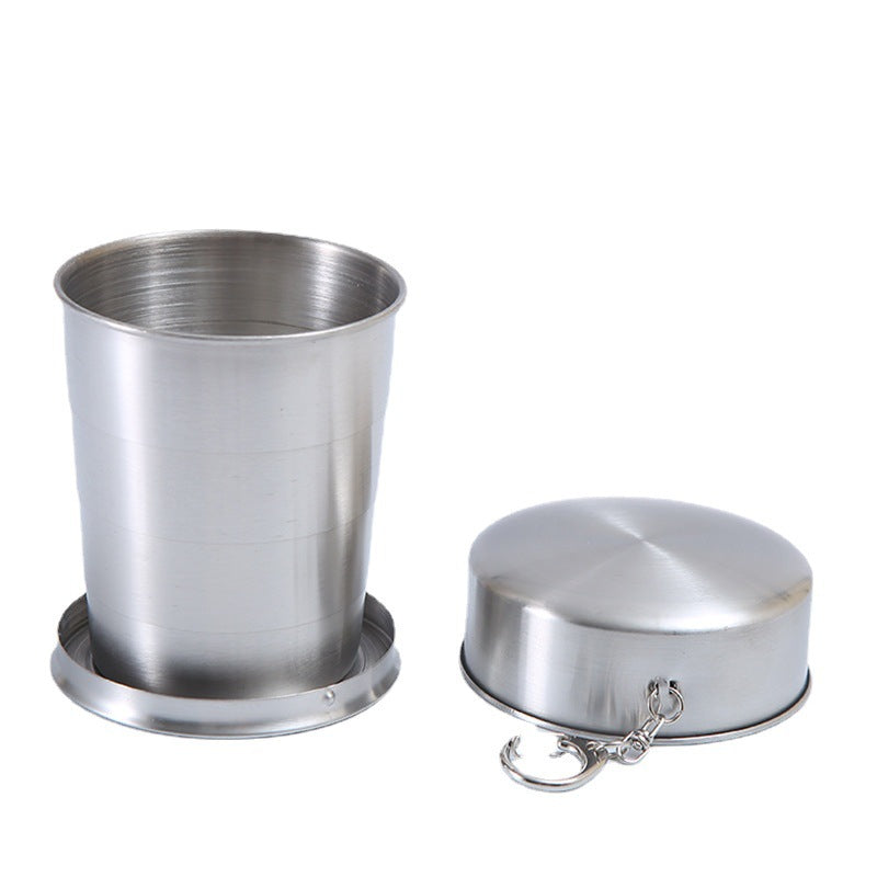 Stainless Steel Folding Travel Cup 🥤 Portable Collapsible Outdoor Mini Shot Glass