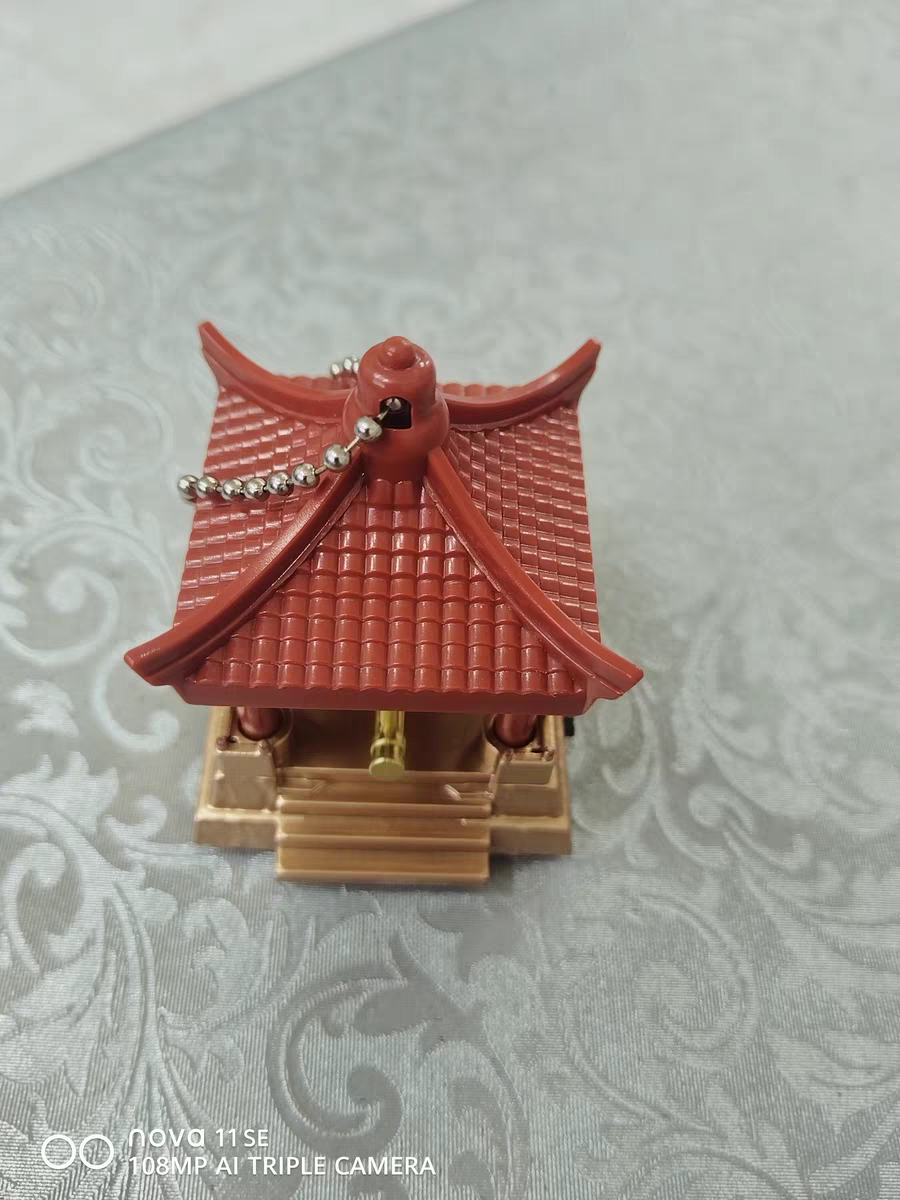 Mini Gong Toy ⛩️ Stress Relief Keychain Bell Creative Desk Decoration