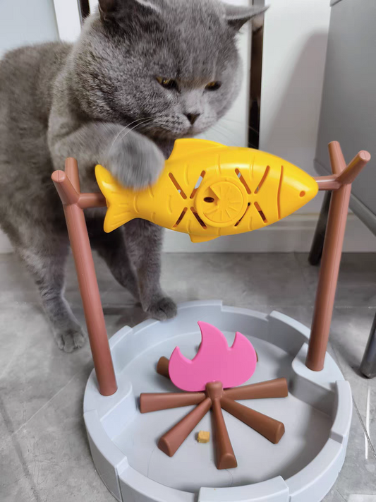 Cat Interactive Treat Toy 🐾 Rolling Feeder Puzzle Pet Self-Play Fun