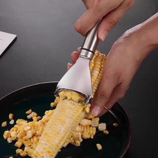 Stainless Steel Corn Stripper 🌽 Easy Kernel Remover Kitchen Tool