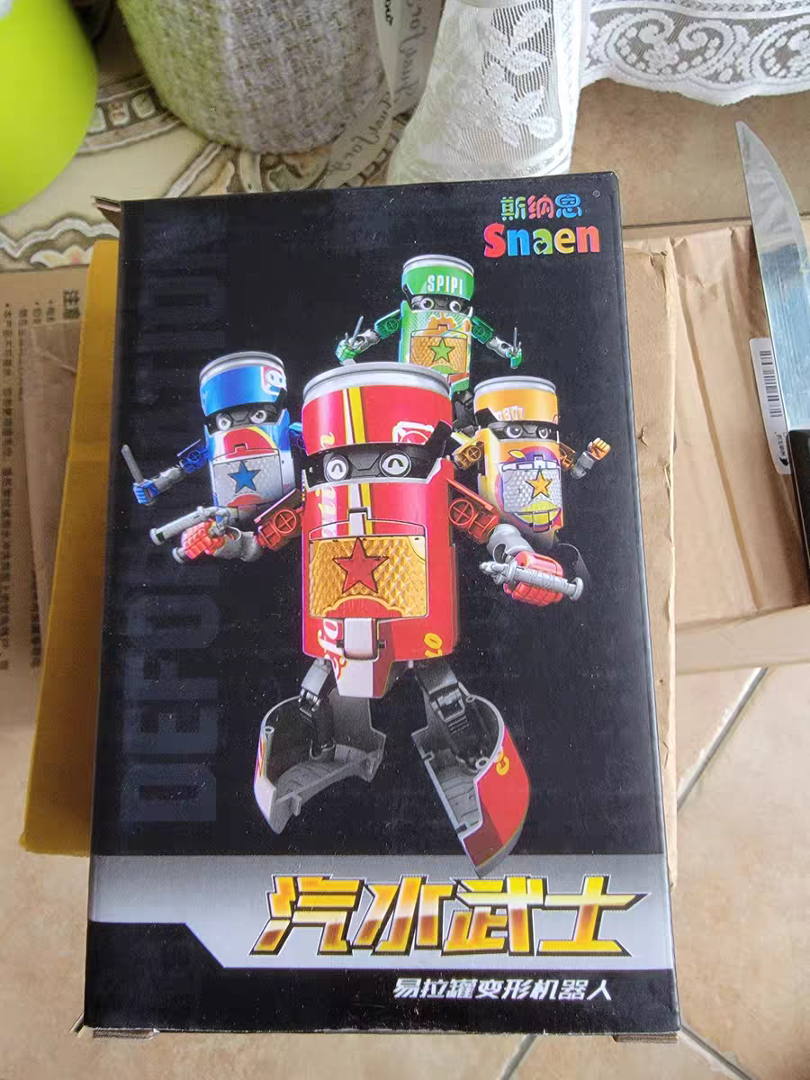 Soda Can Transforming Robot 🥤 Creative Mecha Toy for Kids Boys