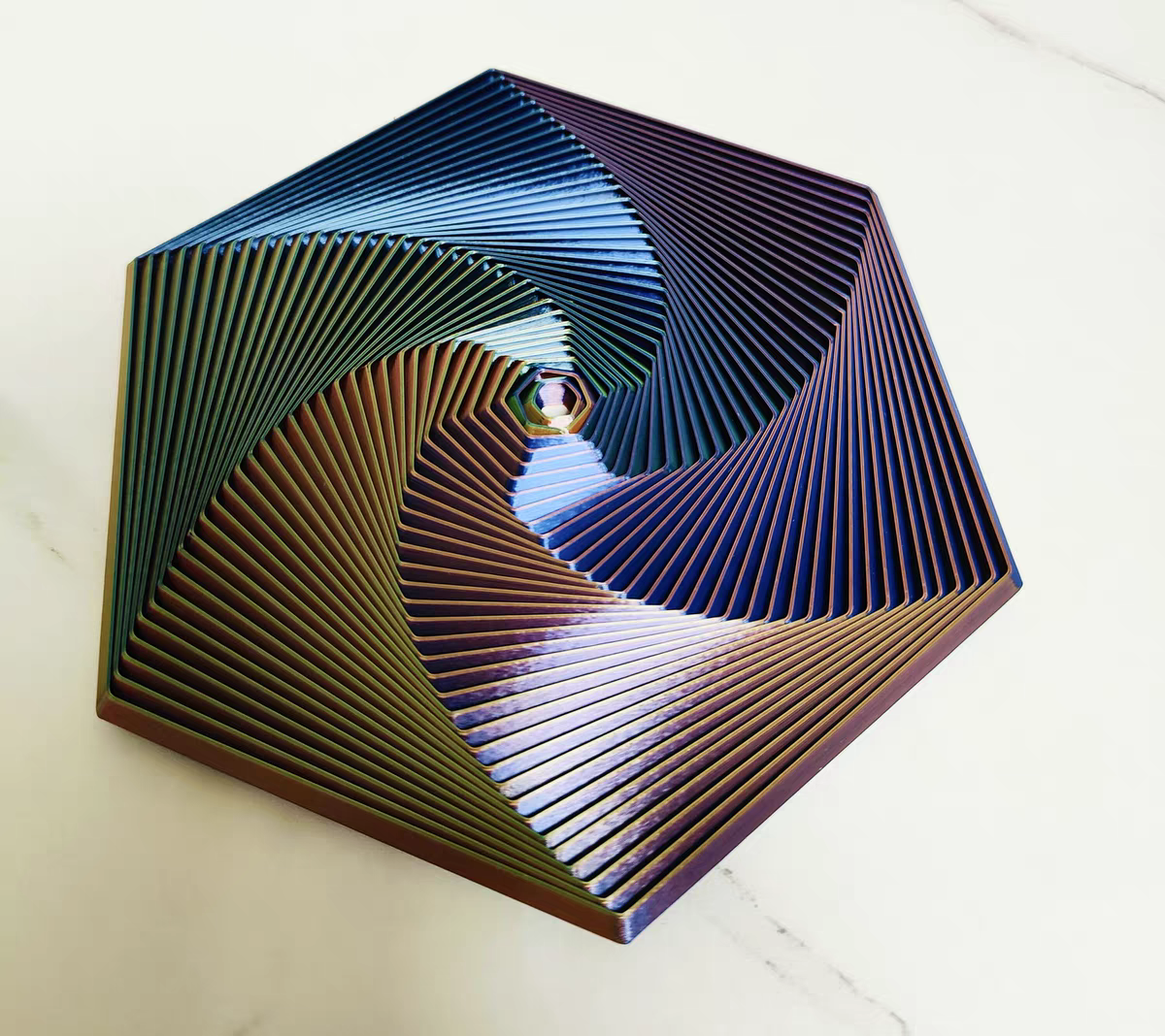 3D Illusion Hexagon Toy 🔮 Rotating Stress Relief Fidget Puzzle Magic