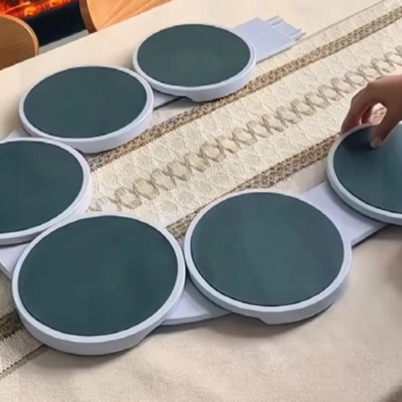 Rotating Lazy Susan Turntable 🍽️ 2025 Hot Dining Table Swivel Tray – Non-Slip
