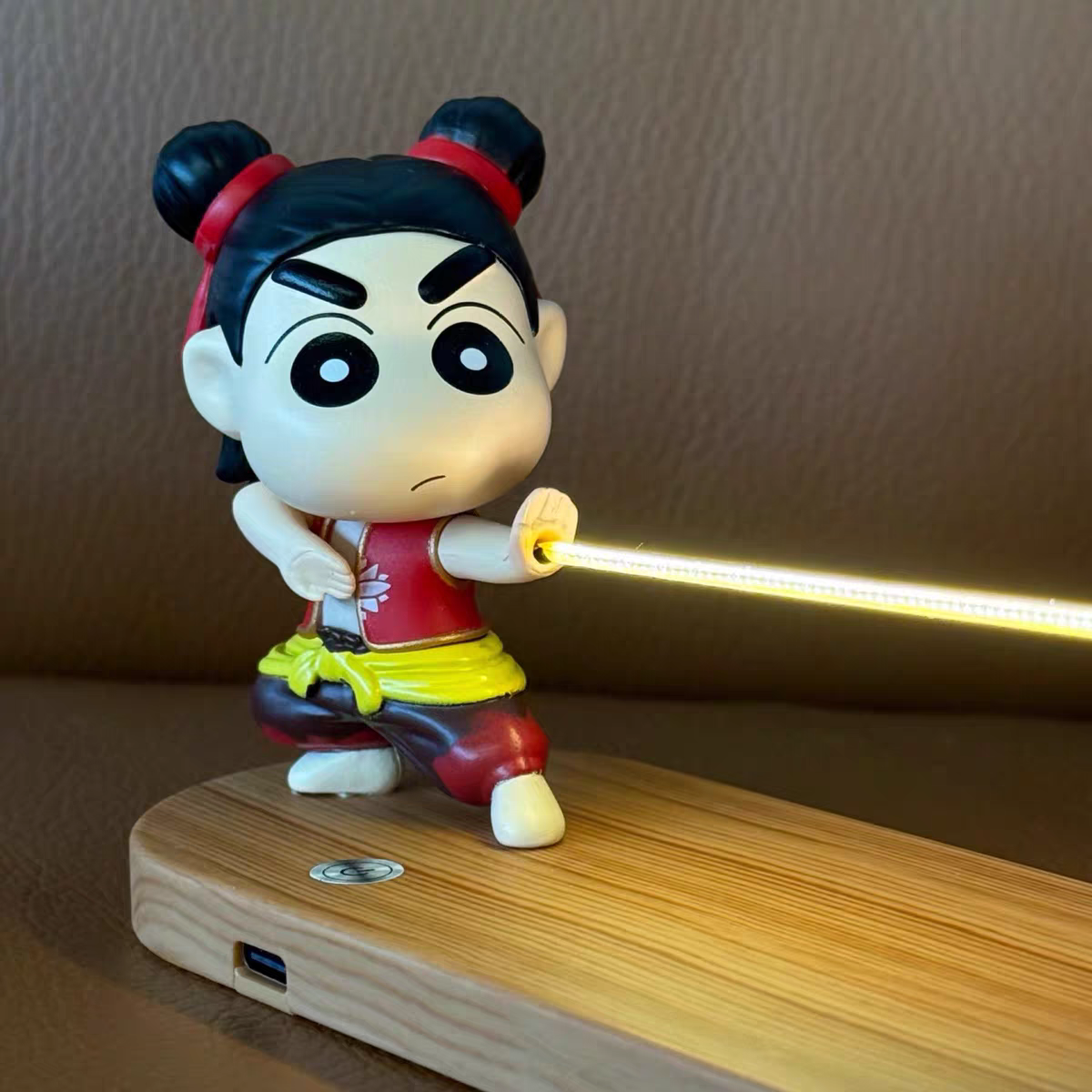 Nezha & Crayon Shin-chan Floating Night Light ✨ Cute Desk & Car Decor Gift