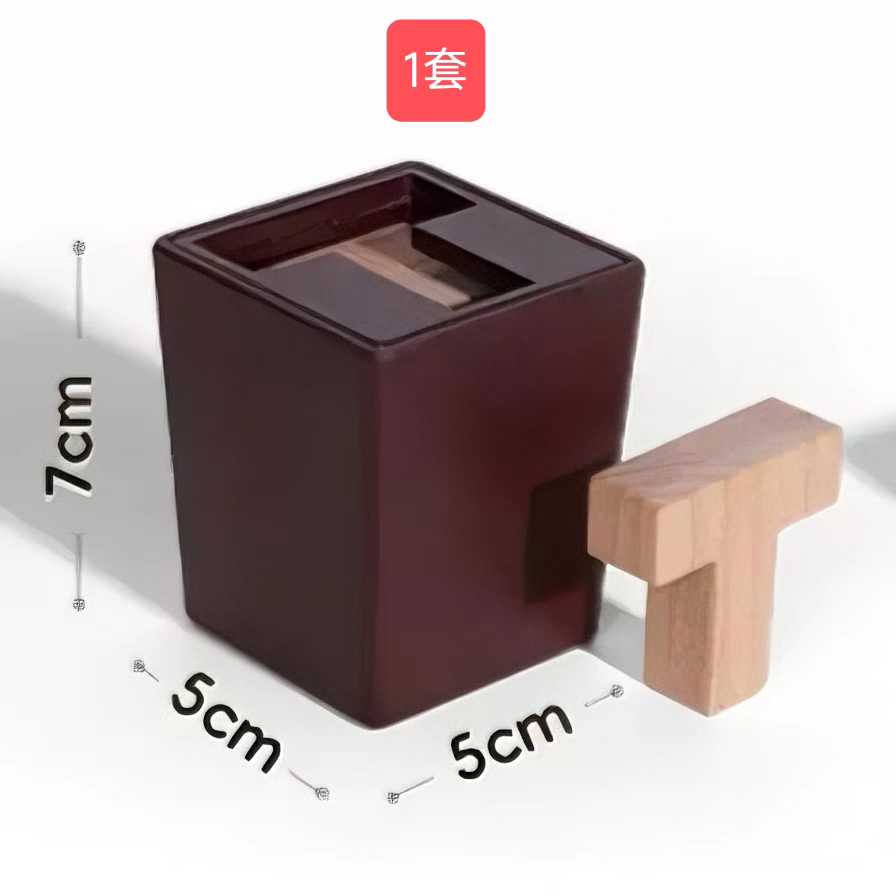 Wooden T-Puzzle Brain Teaser 🧩 Creative IQ Block Challenge Toy