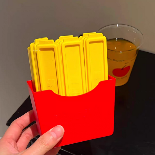 French Fries Ice Cube Mold – Creative Summer Silicone Ice Tray for DIY Drinks & Freezer
