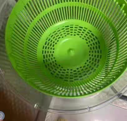 Rotating Salad Spinner Fruit & Vegetable Washer Drain Basket Kitchen Tool