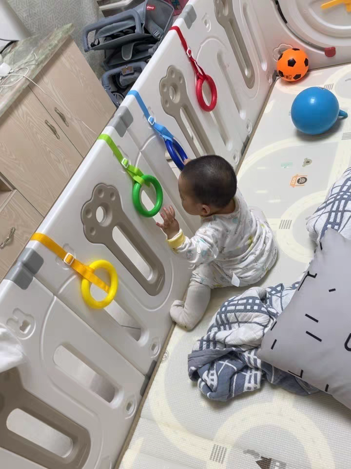 Baby Playpen Pull Rings 👶 Adjustable Standing Assist Handles Infant Training