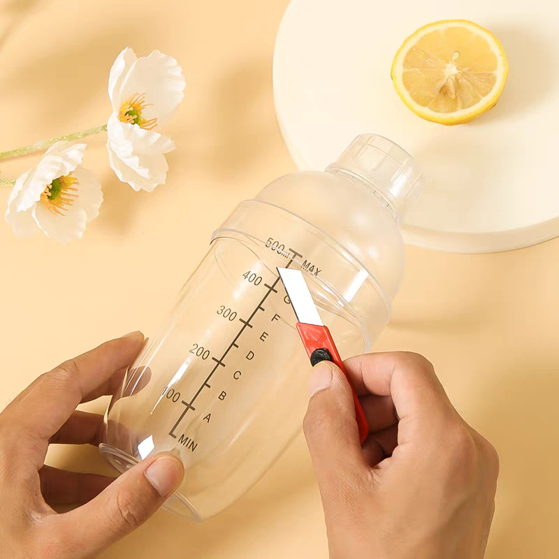 Stainless Steel Shaker Cup 🍹 DIY Lemon Tea & Milk Tea Mixer Cocktail Tool