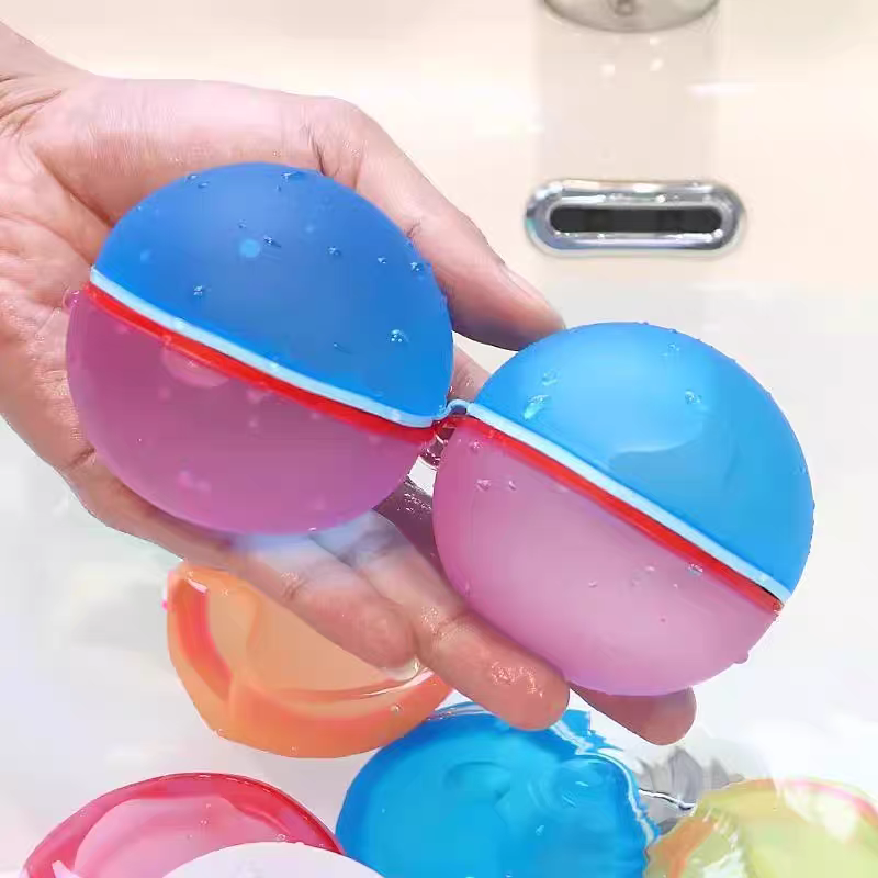 6 Reusable Water Balloons 💦 Self-Sealing Splash Bombs Kids Bath & Pool Toy