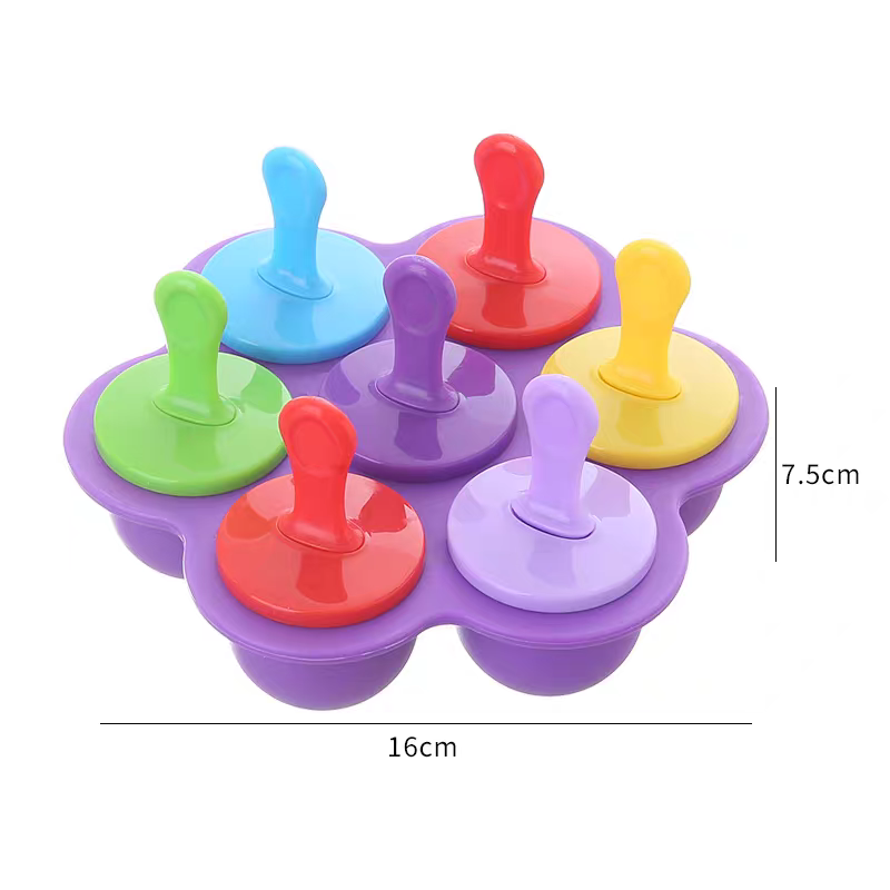 Silicone Ice Cream Mold 🍦 DIY Popsicle Maker Mini Ice Pop Tray for Kids