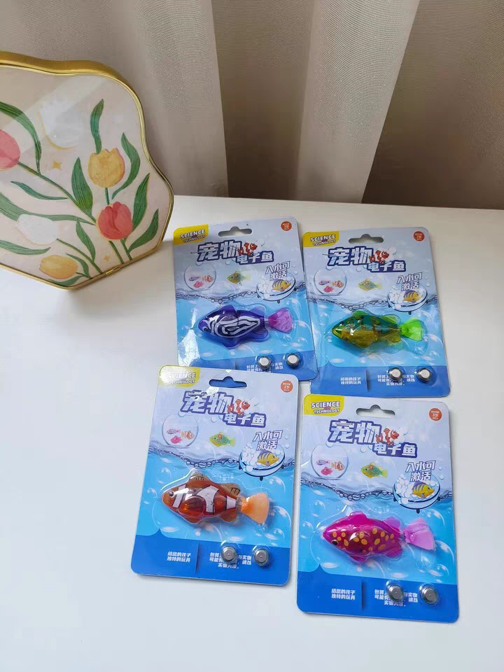 Electric Swimming Fish Toy 🐟 Light-Up Baby Bath Toy Water Play Fun