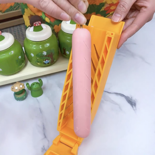 Sausage Slicer Machine 🌭 Easy Flower-Cut Tool for Hot Dogs & BBQ