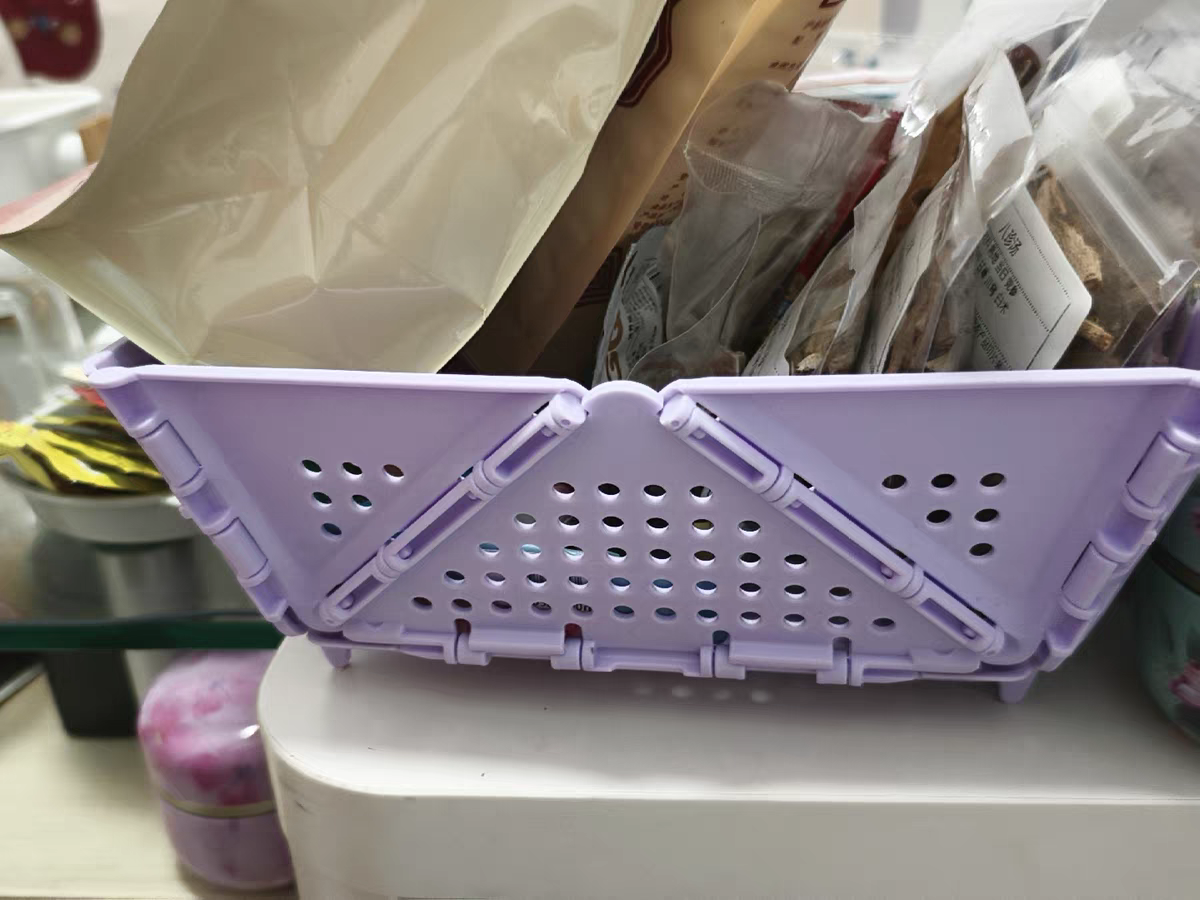 Collapsible Sink Strainer Basket 🥦 Foldable Kitchen Wash Basin & Fruit Drainer