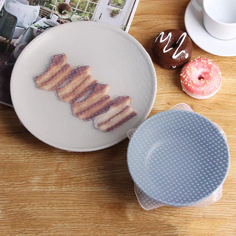 Reusable Silicone Stretch Lids 🥗 Food Bowl Cover Microwave & Fridge Seal