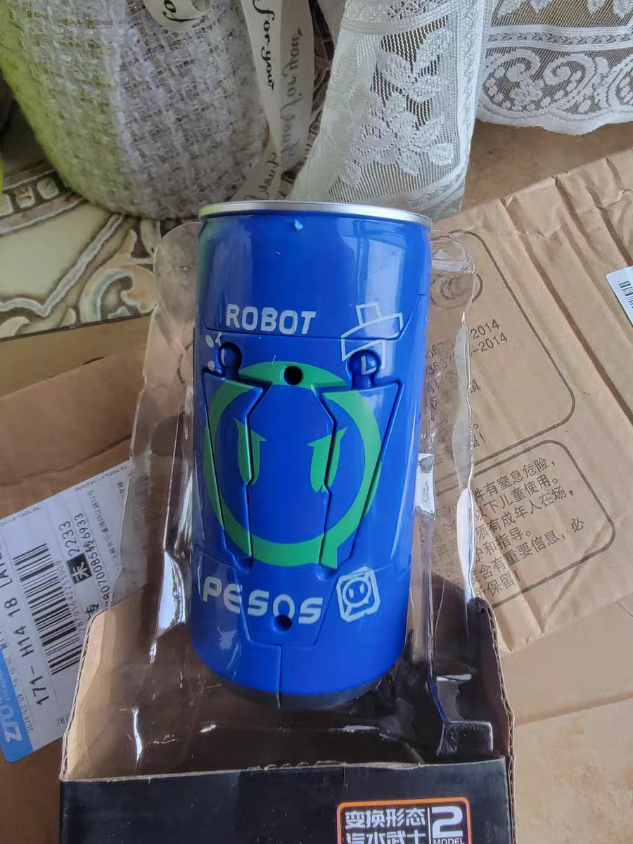 Soda Can Transforming Robot 🥤 Creative Mecha Toy for Kids Boys