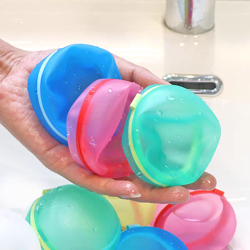 6 Reusable Water Balloons 💦 Self-Sealing Splash Bombs Kids Bath & Pool Toy