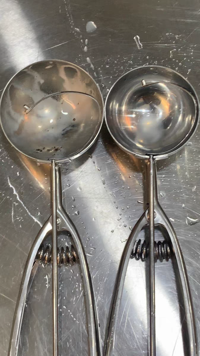 304 Stainless Steel Ice Cream Scoop 🍨 Fruit Melon Baller Kitchen Tool
