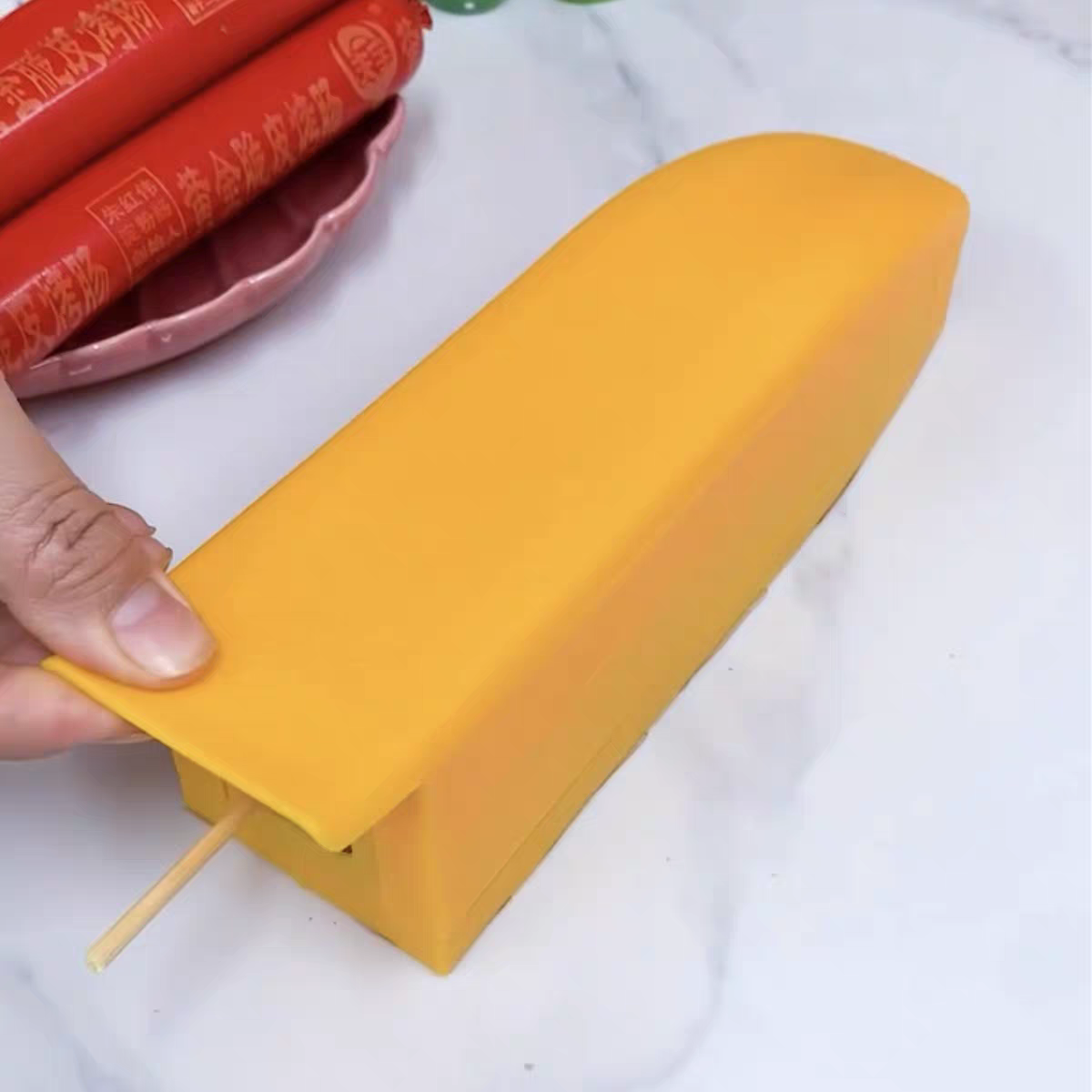 Sausage Slicer Machine 🌭 Easy Flower-Cut Tool for Hot Dogs & BBQ
