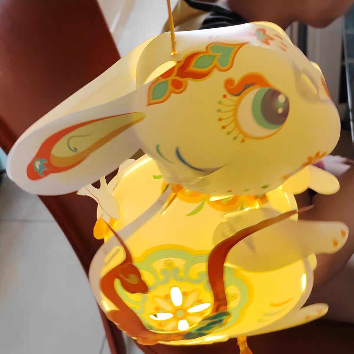DIY Mid-Autumn Rabbit Lantern 🏮 3D Handmade Festival Craft Kit for Kids 2025