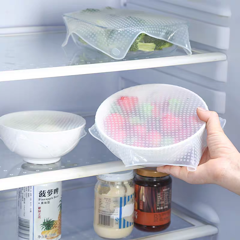 Reusable Silicone Stretch Lids 🥗 Food Bowl Cover Microwave & Fridge Seal