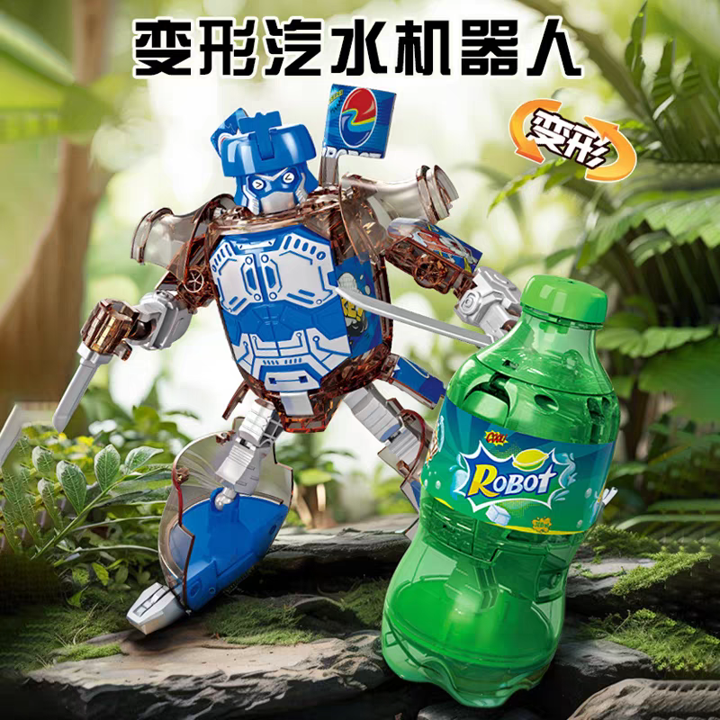 Transforming Soda Can Robot 🥤 Cool Mecha Warrior Toy for Kids Boys