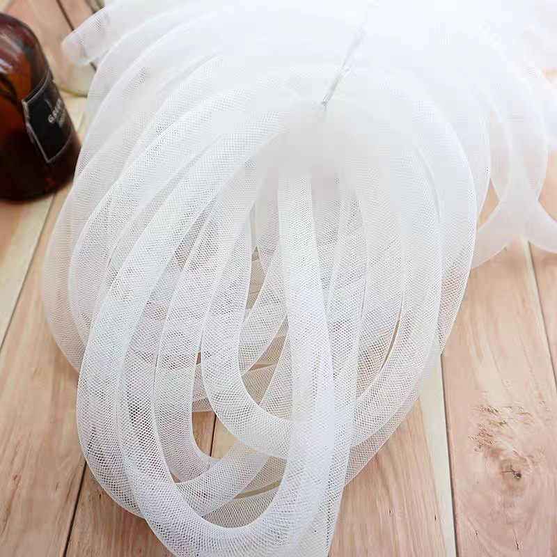 Colorful Elastic Twist Mesh Tube 🌈 DIY Craft Accessory 2m Sewing Supply