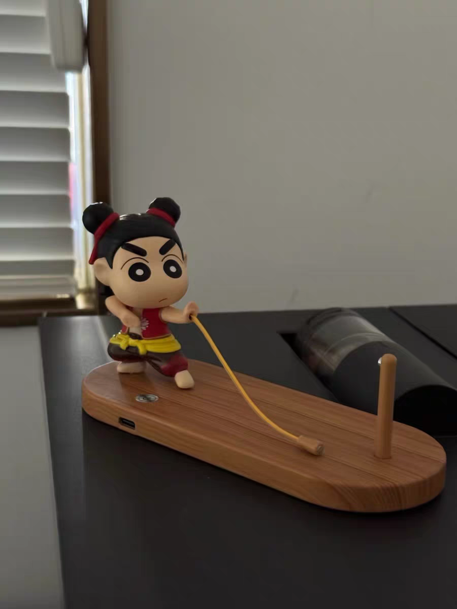Nezha & Crayon Shin-chan Floating Night Light ✨ Cute Desk & Car Decor Gift