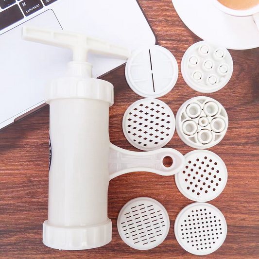 Manual Noodle & Sausage Maker 🍜 Hand-Crank Pasta Press & Filler Tool