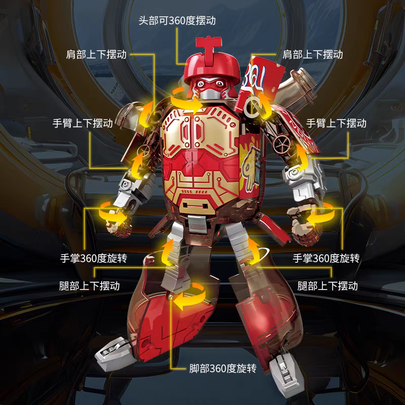 Transforming Soda Can Robot 🥤 Cool Mecha Warrior Toy for Kids Boys