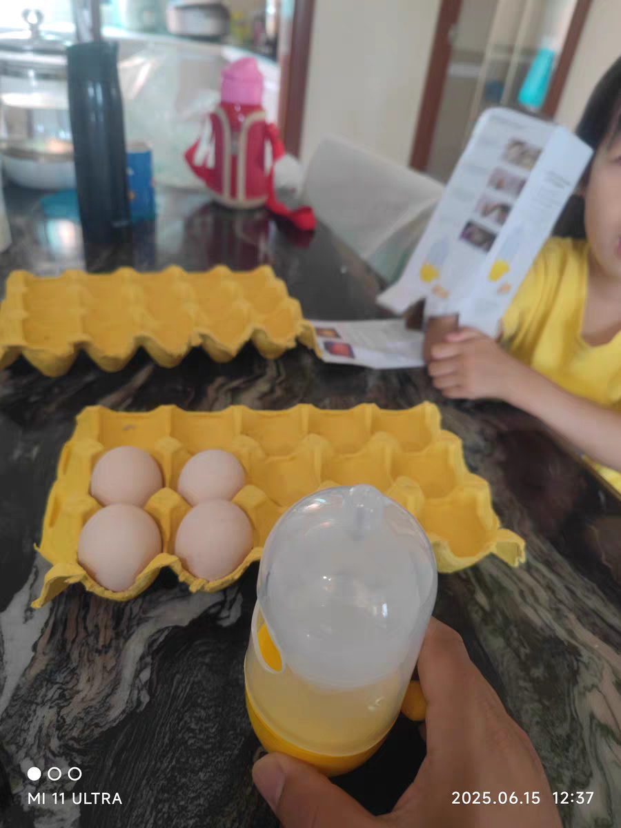 Golden Egg Maker 🥚 Handheld Egg Yolk & White Mixer Kitchen Gadget