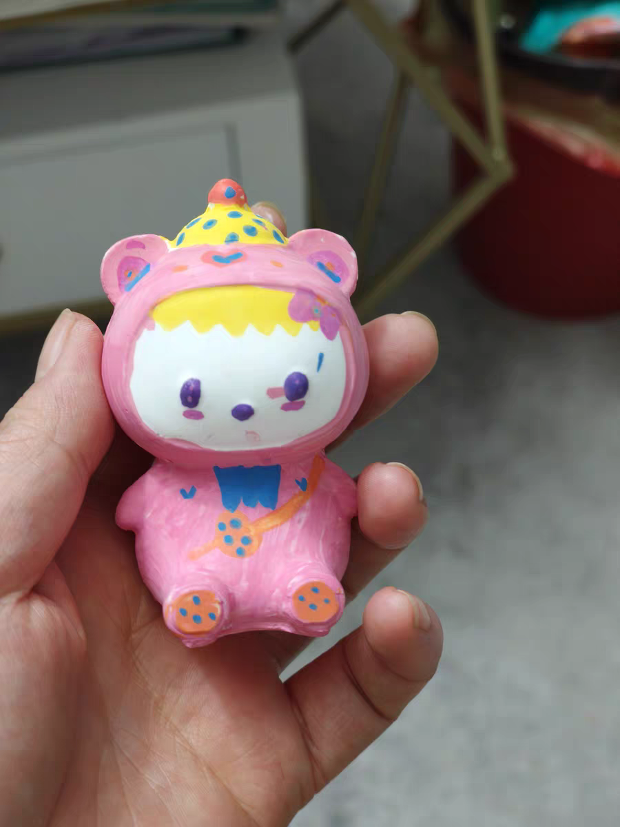 DIY Plaster Painting Kit 🐻 TOI Kids Art Craft Bear Figurine Birthday Gift