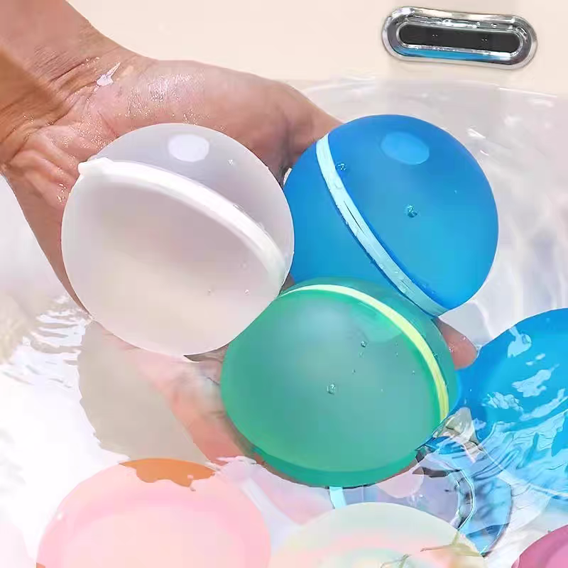 6 Reusable Water Balloons 💦 Self-Sealing Splash Bombs Kids Bath & Pool Toy