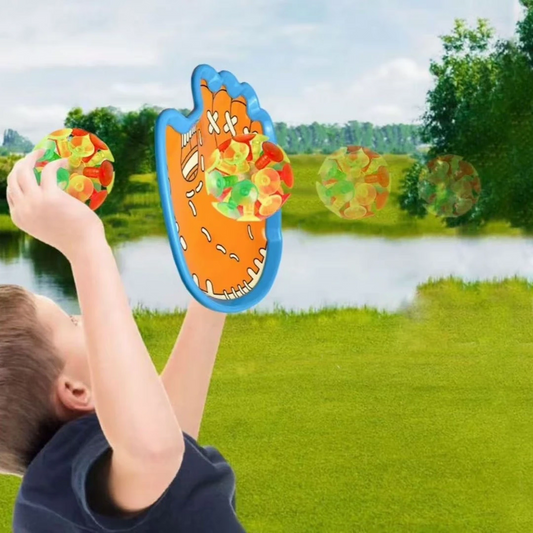 Glow Sticky Suction Ball Toy 🏐 Indoor Outdoor Catch Game for Kids & Family