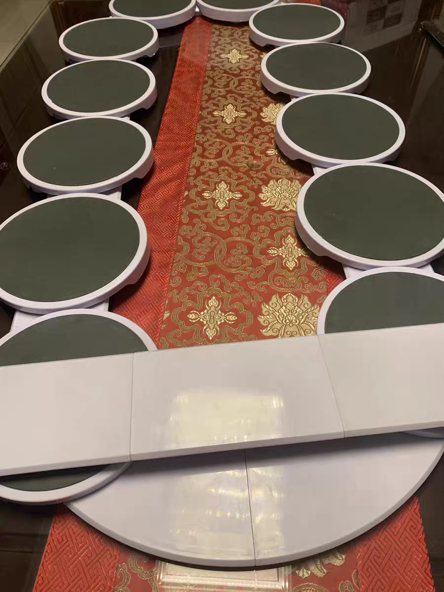 Rotating Lazy Susan Turntable 🍽️ 2025 Hot Dining Table Swivel Tray – Non-Slip