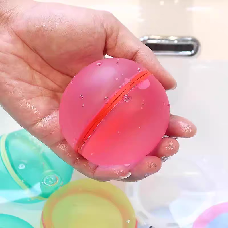 6 Reusable Water Balloons 💦 Self-Sealing Splash Bombs Kids Bath & Pool Toy
