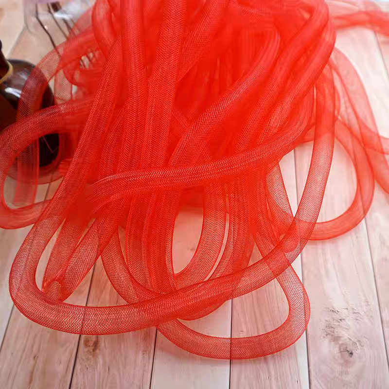 Colorful Elastic Twist Mesh Tube 🌈 DIY Craft Accessory 2m Sewing Supply