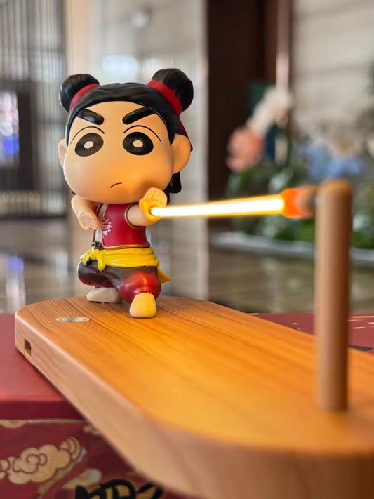 Nezha & Crayon Shin-chan Floating Night Light ✨ Cute Desk & Car Decor Gift