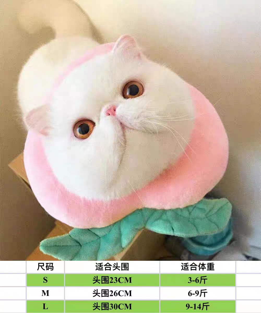 Cat Recovery Collar Soft Elizabeth Cone Cute Anti-Lick Neck Ring Pet